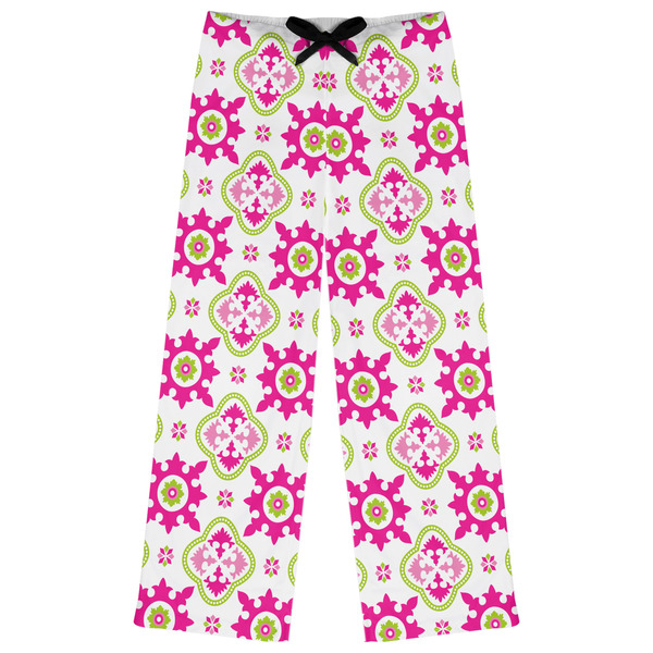 Custom Suzani Floral Womens Pajama Pants - XL