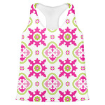 Suzani Floral Womens Racerback Tank Top - Medium