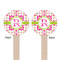 Suzani Floral Wooden 6" Stir Stick - Round - Double Sided - Front & Back