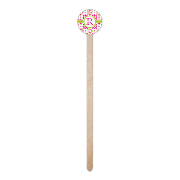 Suzani Floral Wooden 6" Stir Stick - Round - Single Stick