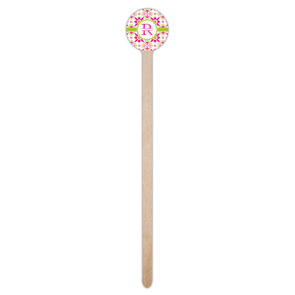 Suzani Floral Wooden 7.5" Stir Stick - Round - Single Stick