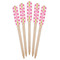 Suzani Floral Wooden Food Pick - Paddle - Fan View