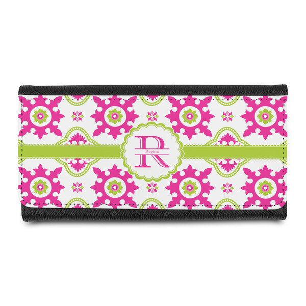 Custom Suzani Floral Leatherette Ladies Wallet (Personalized)