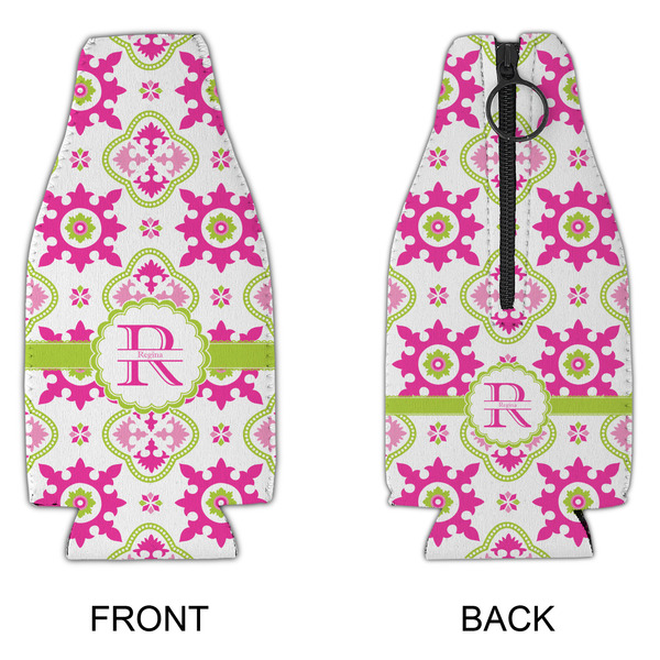 Suzani Floral Zipper Bottle Cooler - APPROVAL