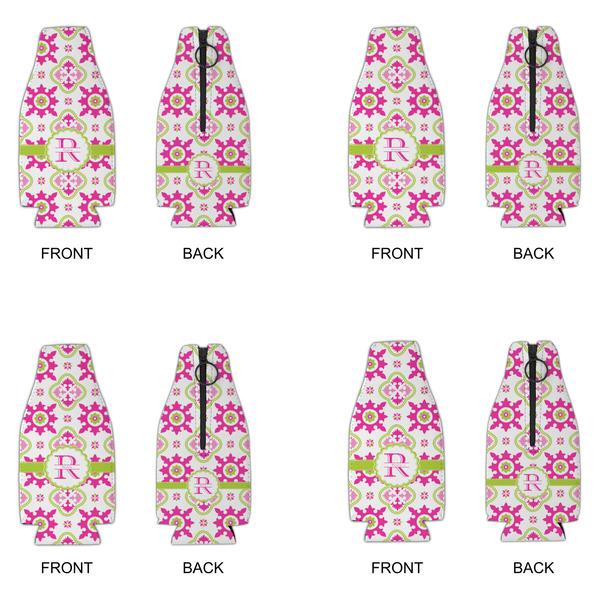 Suzani Floral Zipper Bottle Cooler - Set of 4 - APPROVAL