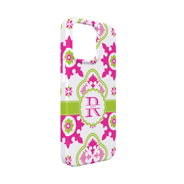 Custom Suzani Floral iPhone Case - Plastic - iPhone 13 Mini (Personalized)