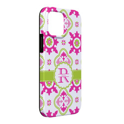 Suzani Floral iPhone Case - Rubber Lined - iPhone 13 Pro Max (Personalized)