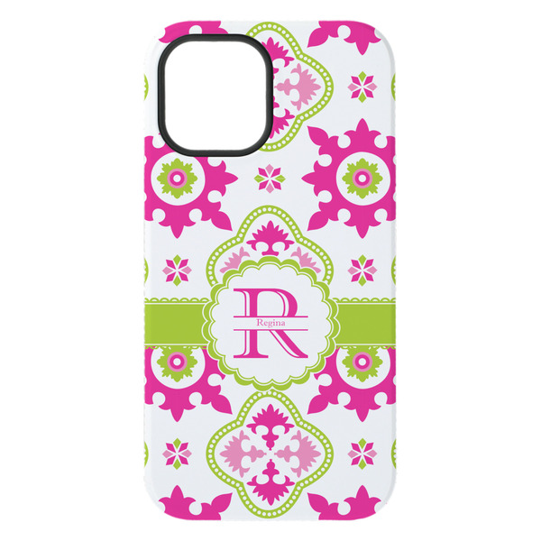 Suzani Floral iPhone 15 Plus Tough Case - Back