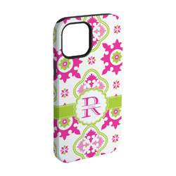 Suzani Floral iPhone Case - Rubber Lined - iPhone 15 Pro (Personalized)