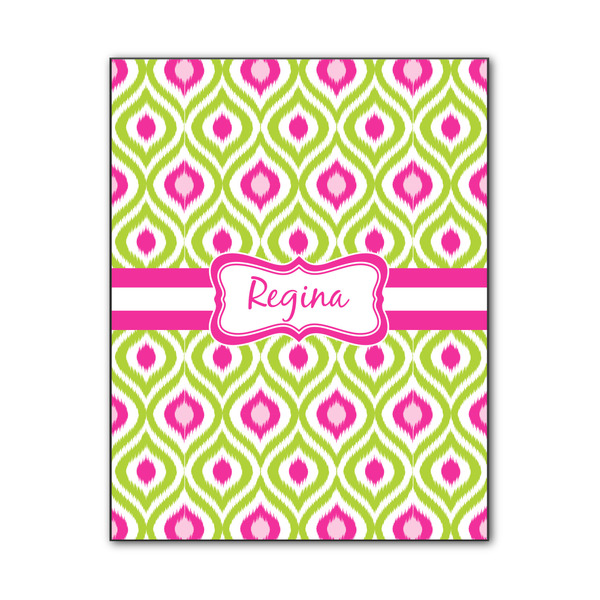 Custom Ogee Ikat Wood Print - 11x14 (Personalized)