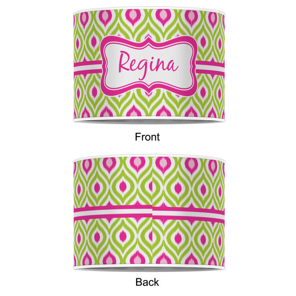 Ogee Ikat 12" Drum Lampshade - APPROVAL (Poly Film)