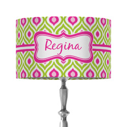 Ogee Ikat 12" Drum Lamp Shade - Fabric (Personalized)