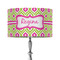 Ogee Ikat 12" Drum Lampshade - ON STAND (Fabric)