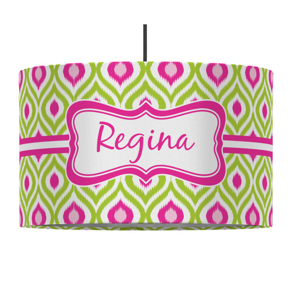 Ogee Ikat 12" Drum Lampshade - PENDANT (Fabric)