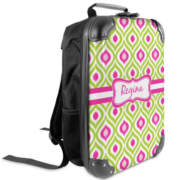 Custom Ogee Ikat Kids Hard Shell Backpack (Personalized)