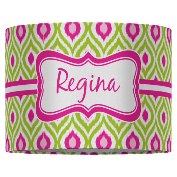 Ogee Ikat 16" Drum Lampshade - FRONT (Fabric)