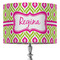 Ogee Ikat 16" Drum Lampshade - ON STAND (Fabric)