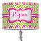 Ogee Ikat 16" Drum Lampshade - ON STAND (Poly Film)