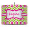 Ogee Ikat Drum Pendant Lamp (Personalized)