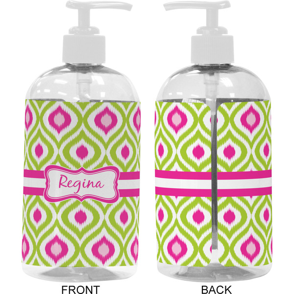 Ogee Ikat 16 oz Plastic Liquid Dispenser- Approval- White