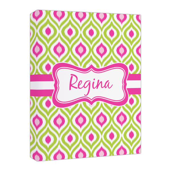 Custom Ogee Ikat Canvas Print - 16x20 (Personalized)