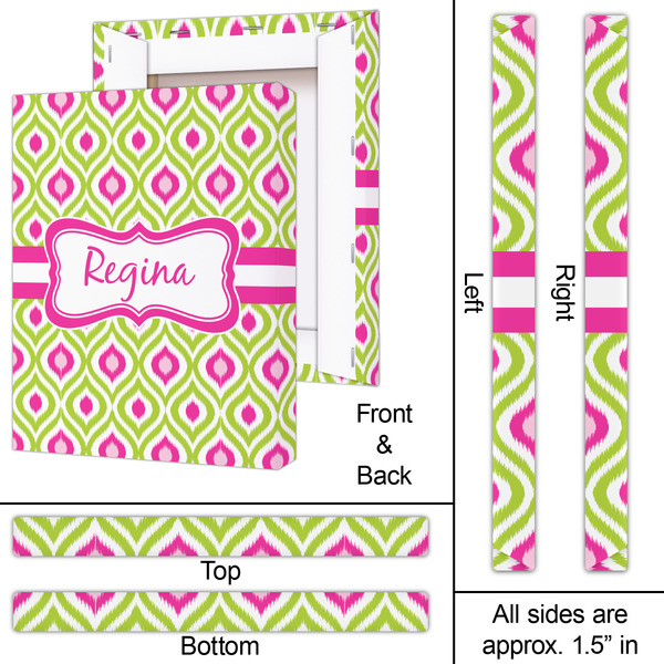 Ogee Ikat 16x20 - Canvas Print - Approval