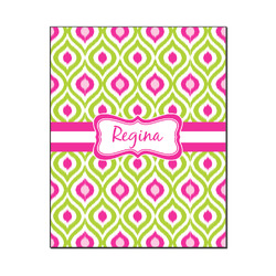 Ogee Ikat Wood Print - 16x20 (Personalized)
