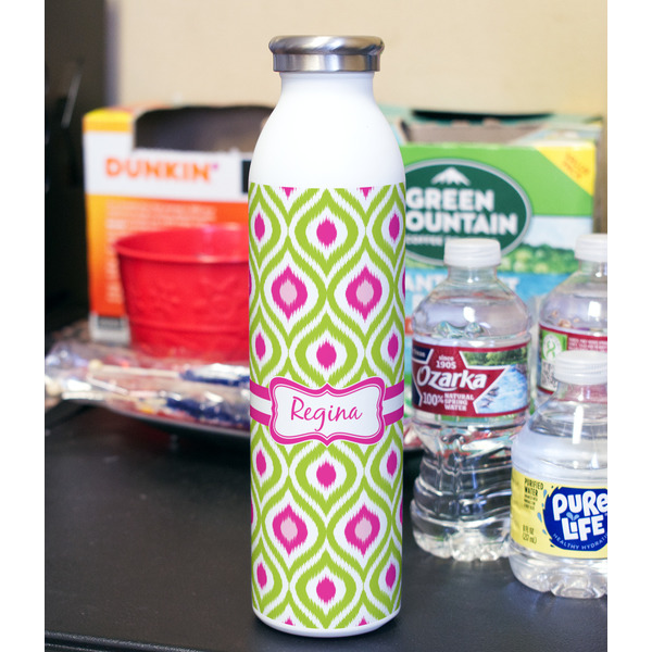 Ogee Ikat 20oz Water Bottles - Full Print - In Context