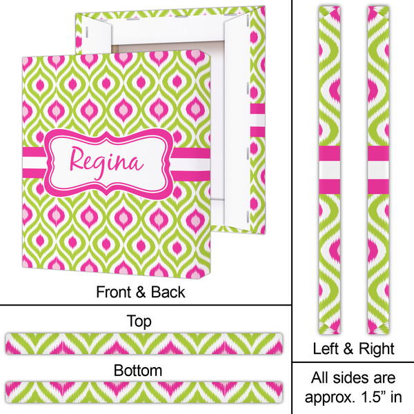 Ogee Ikat 20x24 - Canvas Print - Approval