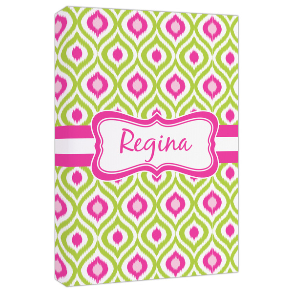 Custom Ogee Ikat Canvas Print - 20x30 (Personalized)