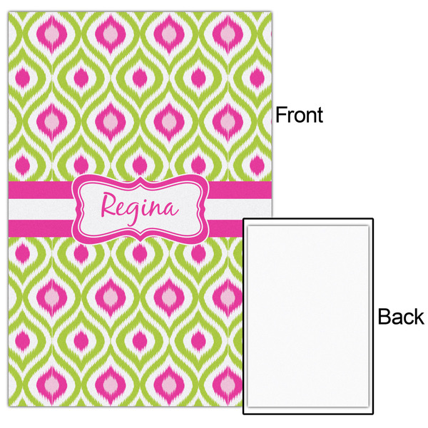Ogee Ikat 24x36 - Matte Poster - Front & Back