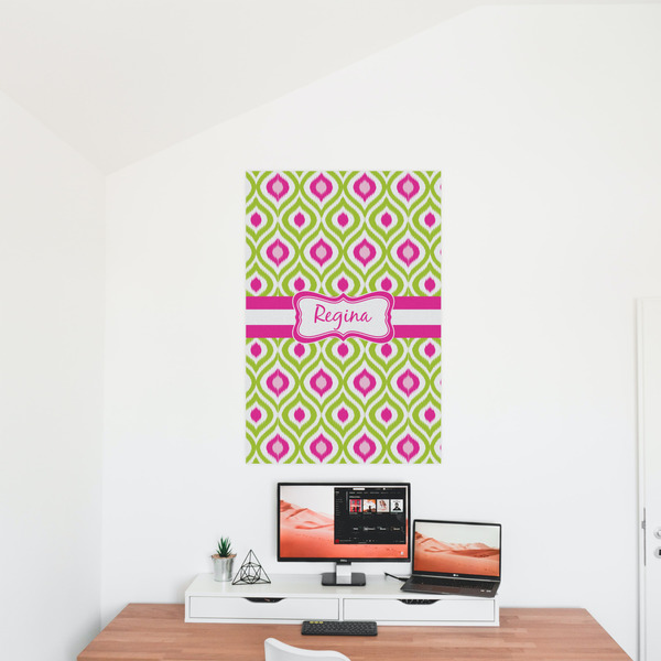Ogee Ikat 24x36 - Matte Poster - On the Wall