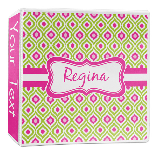 Custom Ogee Ikat 3-Ring Binder - 2 inch (Personalized)