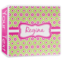 Ogee Ikat 3-Ring Binder - 3 inch (Personalized)
