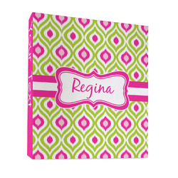 Ogee Ikat 3 Ring Binder - Full Wrap - 1" (Personalized)