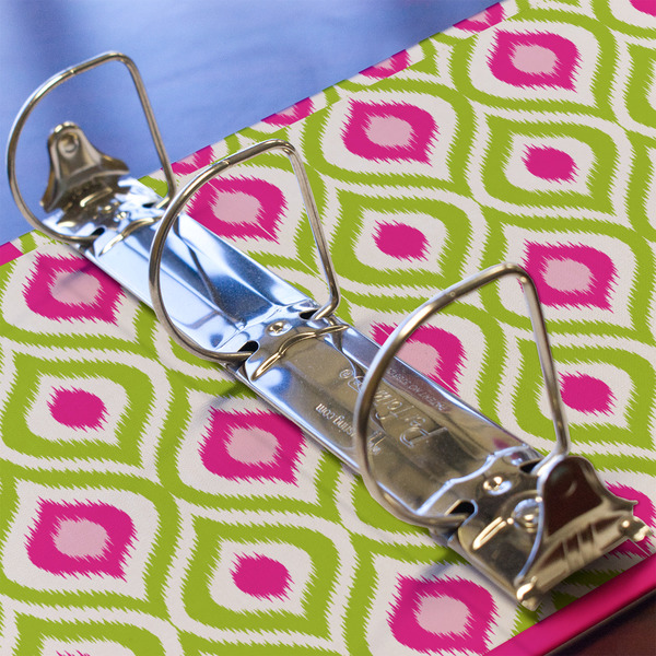 Ogee Ikat 3 Ring Binders - Full Wrap - 2" - DETAIL