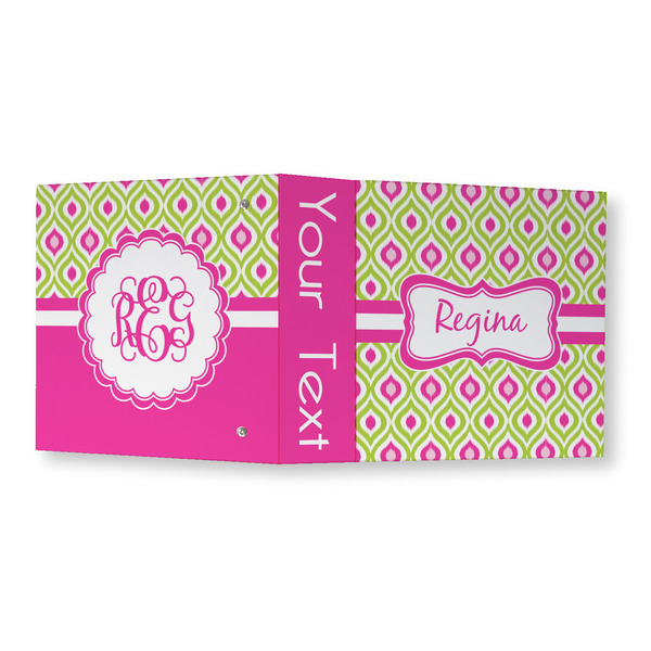 Ogee Ikat 3 Ring Binders - Full Wrap - 3" - OPEN OUTSIDE