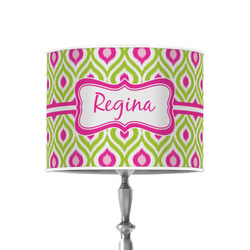 Ogee Ikat 8" Drum Lamp Shade - Poly-film (Personalized)