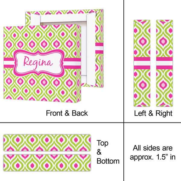 Ogee Ikat 8x8 - Canvas Print - Approval