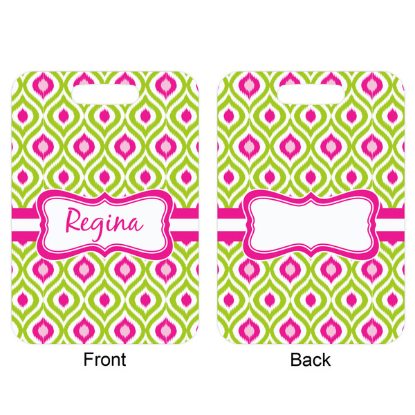 Ogee Ikat Aluminum Luggage Tag (Front + Back)