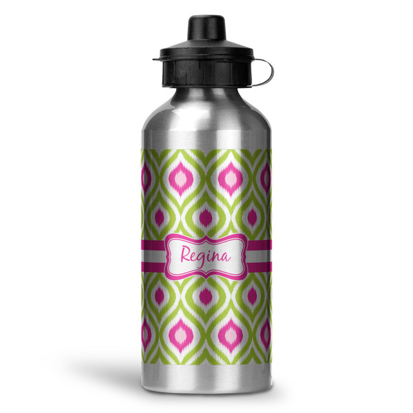Custom Ogee Ikat Water Bottle - Aluminum - 20 oz (Personalized)