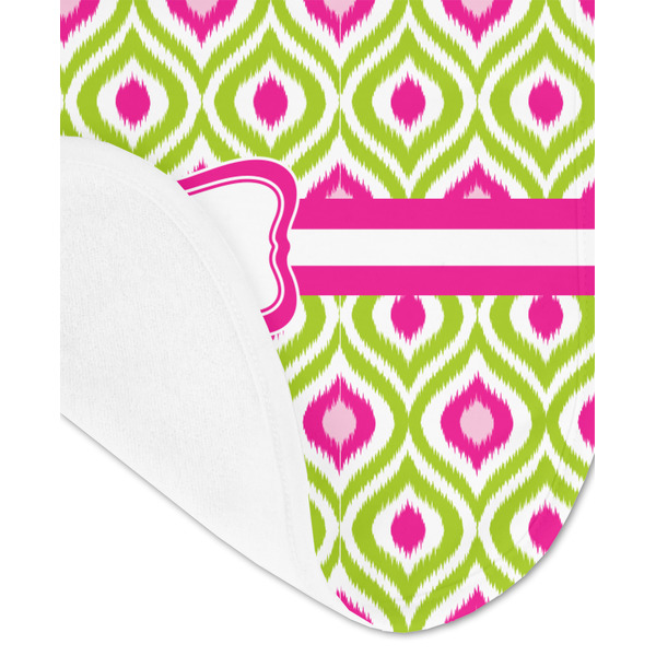 Ogee Ikat Baby Bib - AFT detail