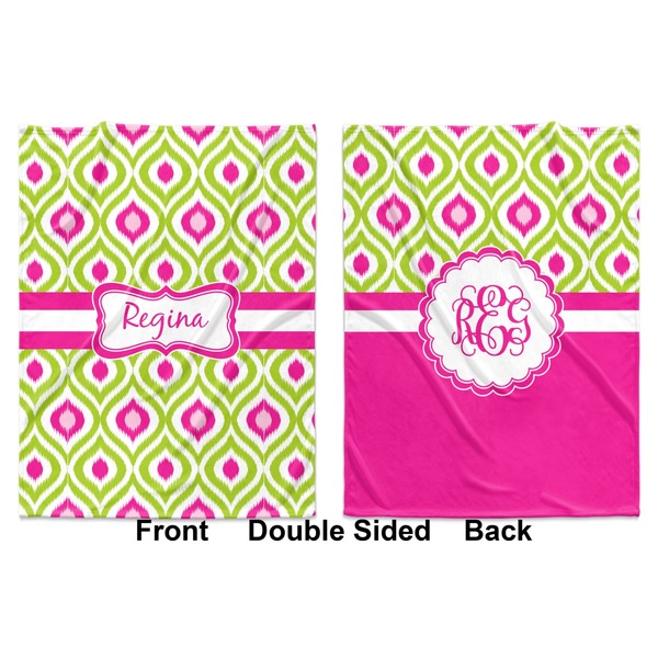 Ogee Ikat Baby Blanket (Double Sided - Printed Front and Back)