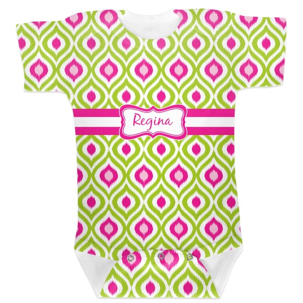 Custom Ogee Ikat Baby Bodysuit (Personalized)
