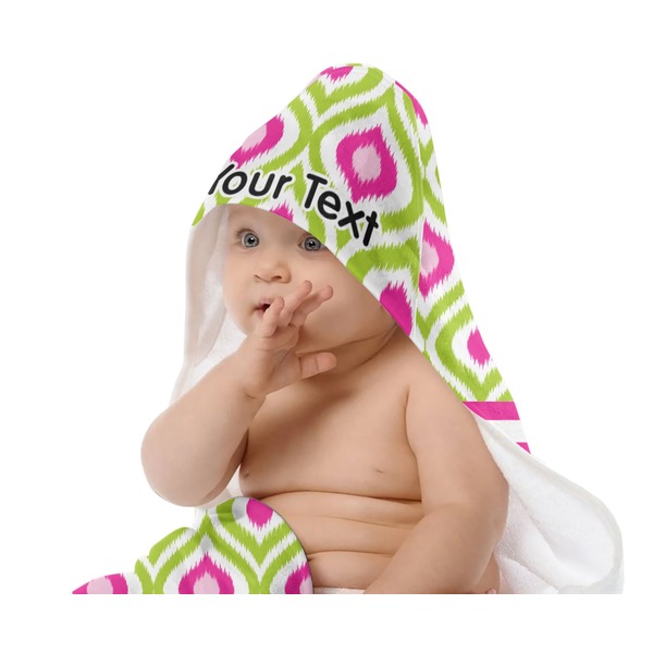 Ogee Ikat Baby Hooded Towel on Child
