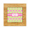 Ogee Ikat Bamboo Trivet with Ceramic Tile Insert (Personalized)