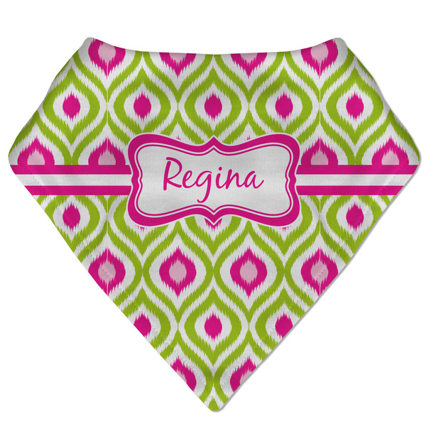 Custom Ogee Ikat Bandana Bib (Personalized)