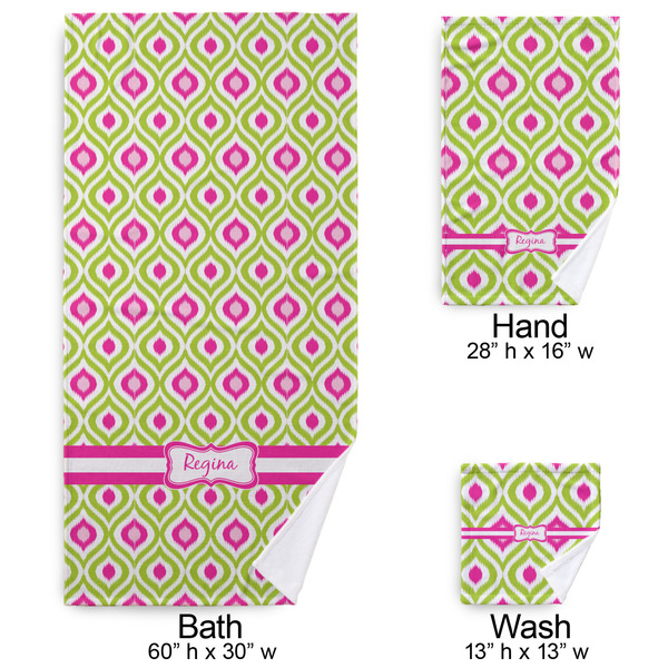 Ogee Ikat Bath Towel Sets - 3-piece - Approval