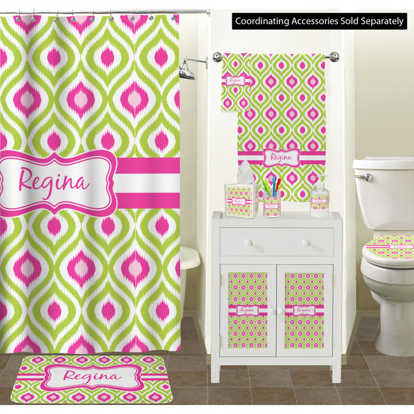 Ogee Ikat Bathroom Scene