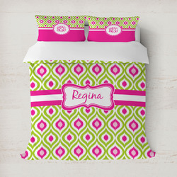 Ogee Ikat Duvet Cover (Personalized)